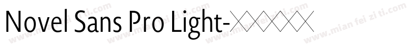 Novel Sans Pro Light字体转换